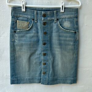 Citizens of Humanity Denim Button-Front Skirt